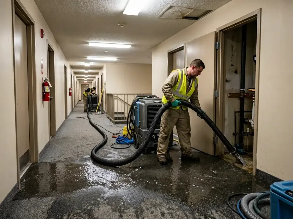 multi-unit-apartment-hallway-f-005 — frequently asked questions, Emergency Burst Pipe Water Extraction & Removal in Normandy…